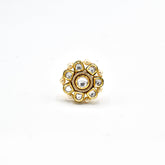 Zeba Kundan Pearl Ring - The Pashm